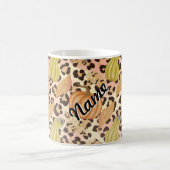Herfst thema ontwerp en luipaard print patroon koffiemok (Center)