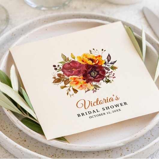 Herfst thema Papieren servetten, Standaard Cocktai Servet