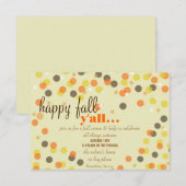 Herfst Thema Party Uitnodiging (Voorkant / Achterkant)