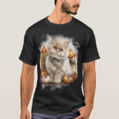  HERFST THEMA PERSIAN CAT T-SHIRT (Voorkant)