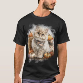  HERFST THEMA PERSIAN CAT T-SHIRT