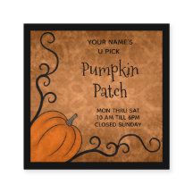 Herfst thema pompoen met wervelingen nieuwigheid