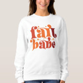 HERFST THEMA RETRO HERFST BABE SWEATSHIRT (Voorkant)
