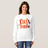 HERFST THEMA RETRO HERFST BABE SWEATSHIRT (Voorkant volledig)