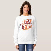 HERFST THEMA RETRO HERFST BABE SWEATSHIRT (Voorkant volledig)