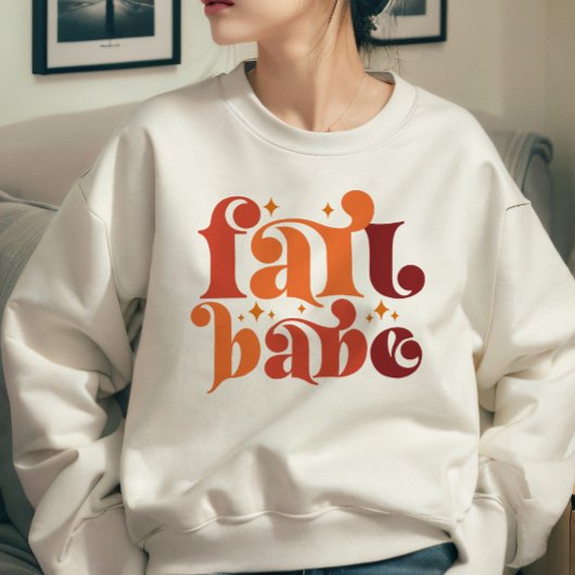 HERFST THEMA RETRO HERFST BABE SWEATSHIRT