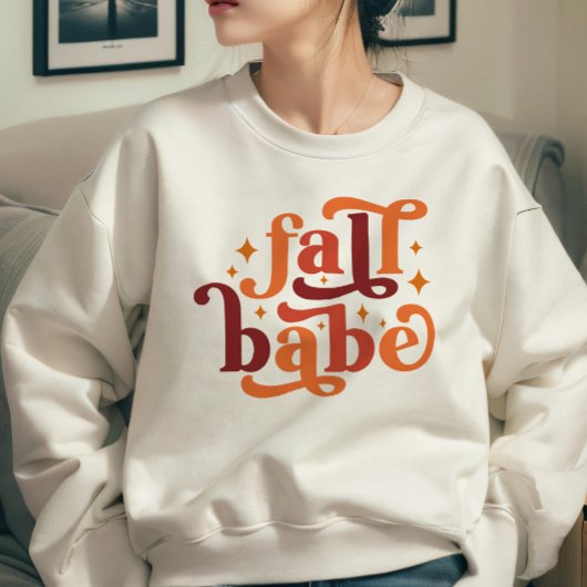 HERFST THEMA RETRO HERFST BABE SWEATSHIRT
