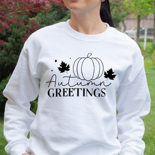 HERFST THEMA RETRO HERFST GROETEN POMPOEN TRUI