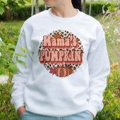 HERFST THEMA RETRO LEOPARD MAMA'S POMPOEN TRUI