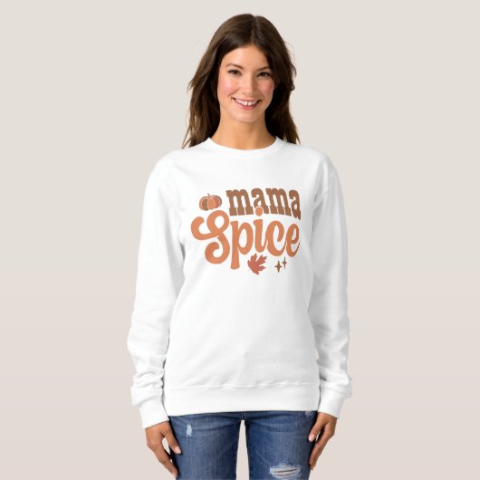 HERFST THEMA RETRO SPICE MAMA POMPOEN TRUI (Voorkant volledig)