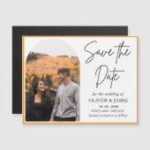 Herfst thema Save the Date Wedding Magnetische Kaa (Voorkant / Achterkant)
