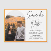 Herfst thema Save the Date Wedding Magnetische Kaa (Voorkant)
