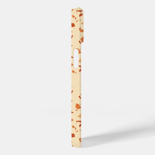 Herfst thema terrazzo patroon gepersonaliseerd Case-Mate iPhone case (Achterkant / Rechts)