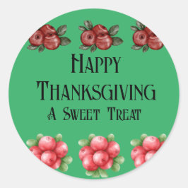 Herfst thema Thanksgiving Ronde Sticker