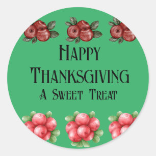 Herfst thema Thanksgiving Ronde Sticker