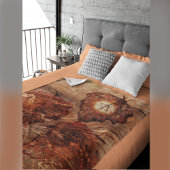 Herfst thema verlaat Terracotta Fleece Deken