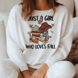 HERFST THEMA WESTERN GEWOON EEN MEISJE DAT HOUDT V TRUI