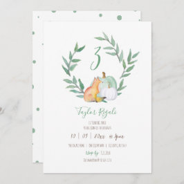 Herfst thema Woodland verjaardagsfeestje Kaart