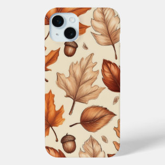 Herfst-themapatroon iPhone 15 Mini Hoesje