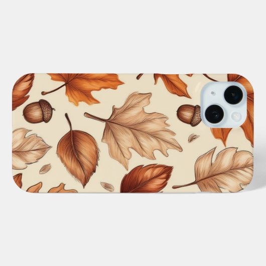 Herfst-themapatroon Case-Mate iPhone Case (Achterkant (horizontaal))