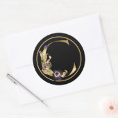HERFST THEME GOLD MONOGRAM C MET PLATTELANDSREGELI RONDE STICKER (Envelop)