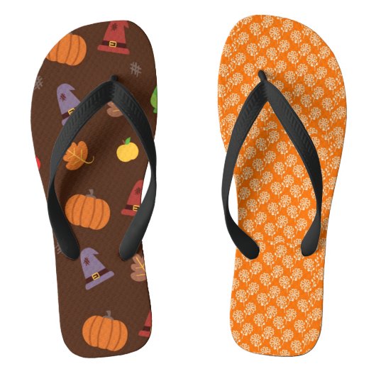 Herfst Theme Two Print Teenslippers (Voetbed)