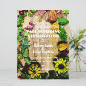 Herfst Theme Weddenschap Kaart (Staand voorkant)