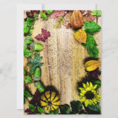 Herfst Theme Weddenschap Kaart (Achterkant)