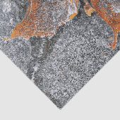 Herfst Thémle Leaf Oranje Grey Autumn Tissuepapier (Detail)