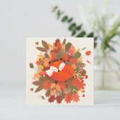 Herfst Thmed Feestdagenkaart (Staand voorkant)