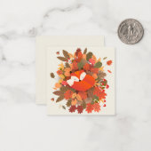 Herfst Thmed Notitiekaartje (Voorkant / Achterkant in situ)