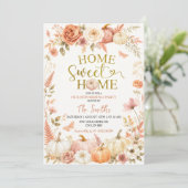 Herfst Thuis Zoete Thuis Housewarming Feest Kaart (Staand voorkant)