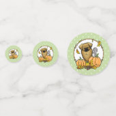 Herfst Tibetan Spaniel (bruin) Dog Pumpkins Cute Confetti (Voorkanten)