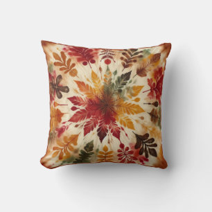 Herfst / Tie Dye / Bullseye Leaves Kussen