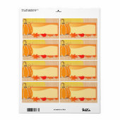 Herfst Tijd Etiket (Full Sheet)