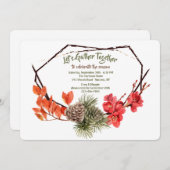 Herfst tijd van de uitnodiging (Voorkant / Achterkant)
