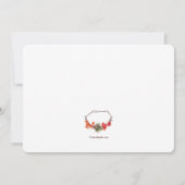 Herfst tijd van de uitnodiging (Achterkant)