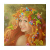 herfst Tile Fairy Tegeltje (Voorkant)