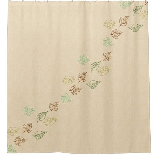 Herfst Time Bathroom Set, Aanpassen! Douchegordijn (Voorkant)