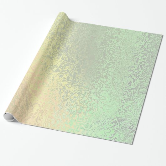 Herfst tinten van groen en geel bruiloft Wrapping Cadeaupapier (Uitgerold)