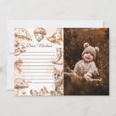 Herfst Toile de Jouy Capsule Opmerking Bericht Kaa Kaart (Voorkant)