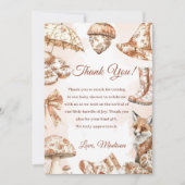 Herfst Toile de Jouy Woodland Dank u kaart (Voorkant)