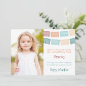 Herfst Tones Papel Picado Mexicaanse Fiesta Afbeel Bedankkaart (Staand voorkant)