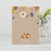 herfst tones pumpkin spice Hartelijk dank Bedankkaart (Staand voorkant)