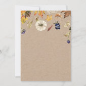 herfst tones pumpkin spice Hartelijk dank Bedankkaart (Achterkant)