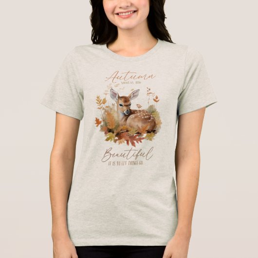 Herfst toont ons  Tri-Blend shirt (Voorkant)