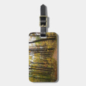 Herfst Trail en Golden Leaves in Laurel Hill Park Bagagelabel (Voorkant verticaal)