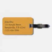 Herfst Trail en Golden Leaves in Laurel Hill Park Bagagelabel (Achterkant horizontaal)