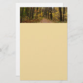 Herfst Trail en Golden Leaves in Laurel Hill Park Briefpapier (Voorkant / Achterkant)