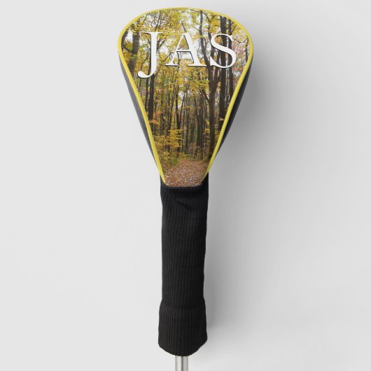 Herfst Trail en Golden Leaves in Laurel Hill Park Golfheadcover (Voorkant)